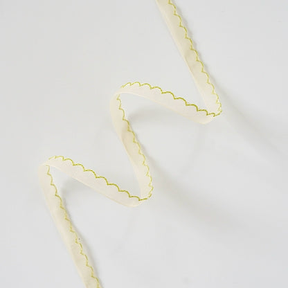 Wave-edge Sheer Ribbon (1cmx10Yd)