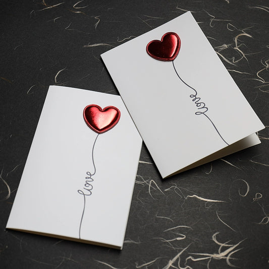 Valentine's Day 3D Heart Small Cards Pack 12