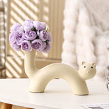 Load image into Gallery viewer, Cute Cat Shaped Ceramic Vase
