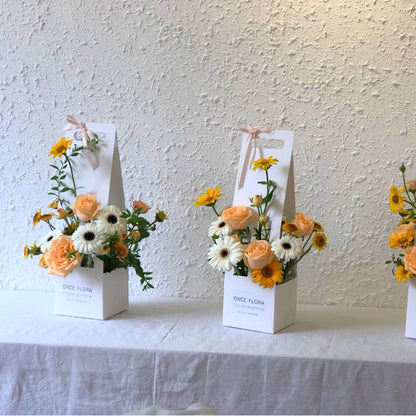 Lot de 10 boîtes d'emballage pour bouquet de fleurs