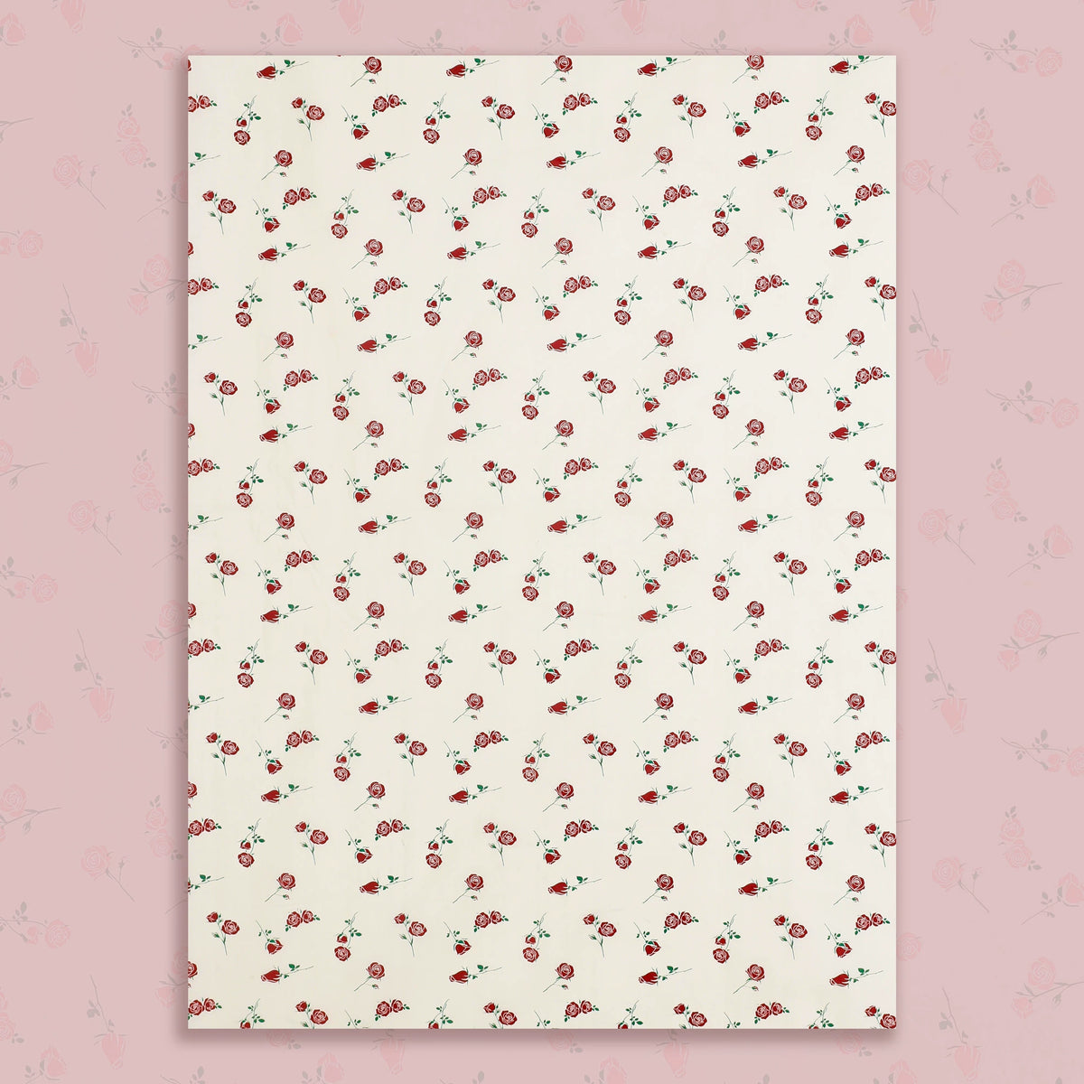 20pcs Rose Pattern Bouquet Wrap Paper (50x70cm)