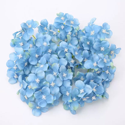 5cm Silk Hydrangea Flower Heads Pack 30