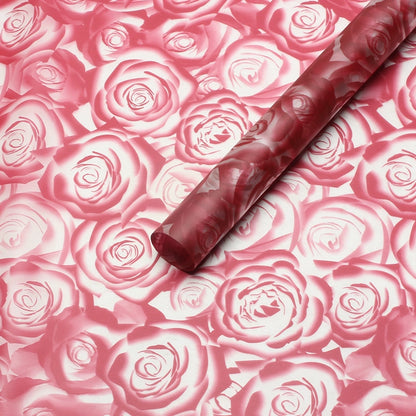 20pcs Rose Cellophane Wrap for Valentine's Day (57x57cm)