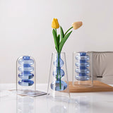 Load image into Gallery viewer, Modern Geometric Double-Walled Glass Vase