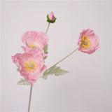 Load image into Gallery viewer, 4-Head Real Touch Artificial Poppy Spray (64cm)