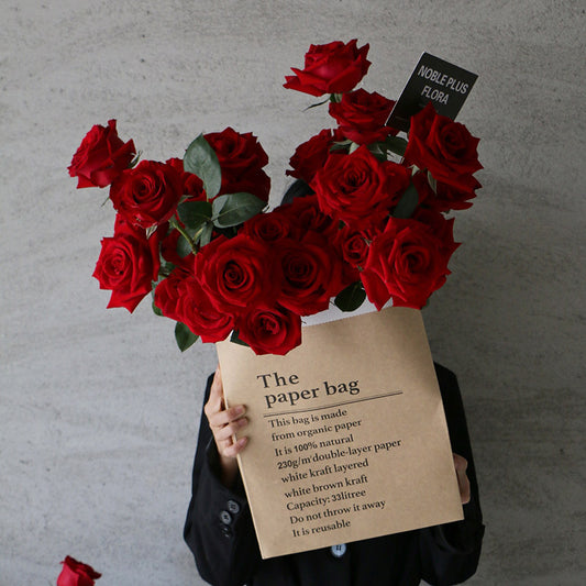 5pcs Kraft Paper Bags for Flower Arrangements