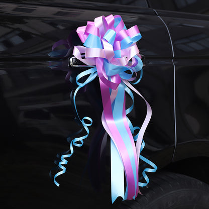 8" Large Pull Ribbon Bows for Wedding Car Pack 10