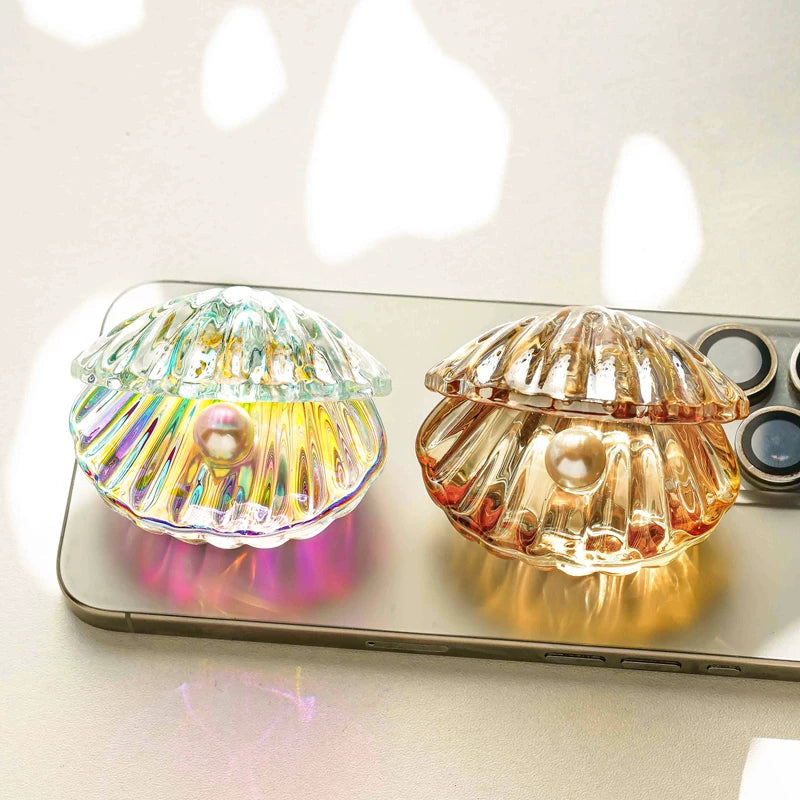 Iridescent Mini Glass Pearl Shell