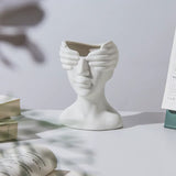 Load image into Gallery viewer, Modern Abstract Face Ceramic Vase