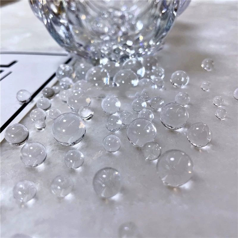 Hole-free Clear Acrylic Beads 200g
