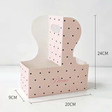 Load image into Gallery viewer, Polka Dot Coffee &amp; Flower Carrier Box Pack 15