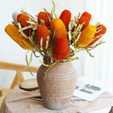 Load image into Gallery viewer, Real Dried Preserved Banksia Flower with Foliage