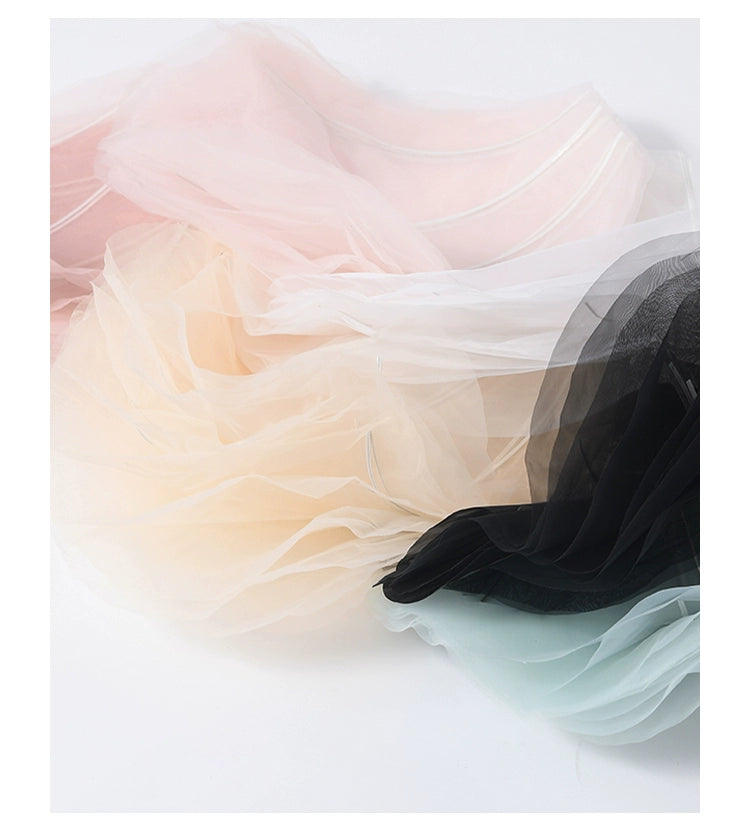 Petal Shaped Tulle for Bouquet Wrapping DIY Crafts Pack 10