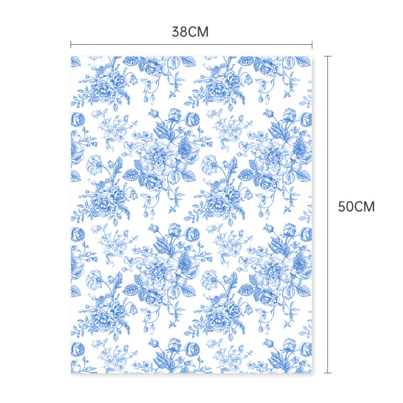 20pcs Vintage Botanical Kapok Wrap Paper (38x50cm)