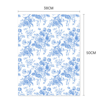 20pcs Vintage Botanical Kapok Wrap Paper (38x50cm)