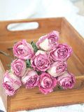 Load image into Gallery viewer, 10-Stem Real Dried Rose Bouquet