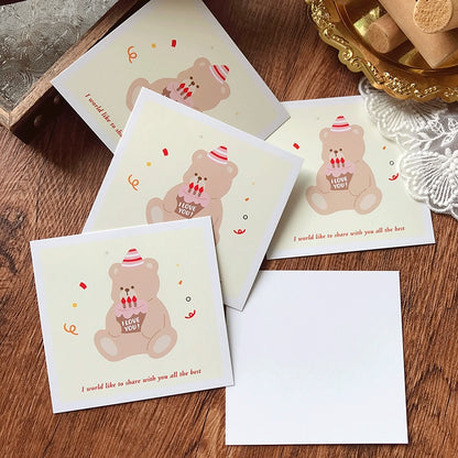 Cute Teddy Bear Valentine's Day Cards Pack 30