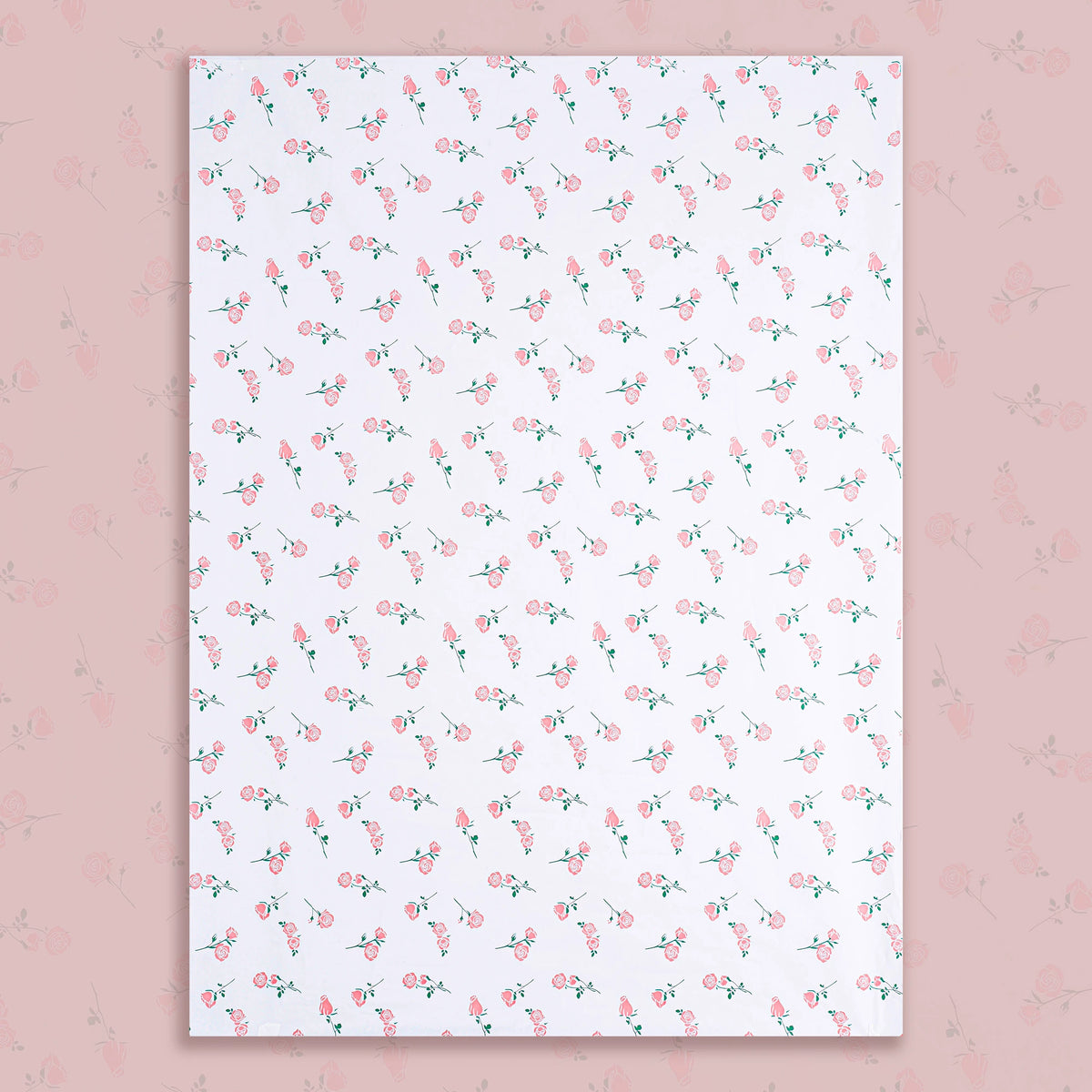 20pcs Rose Pattern Bouquet Wrap Paper (50x70cm)