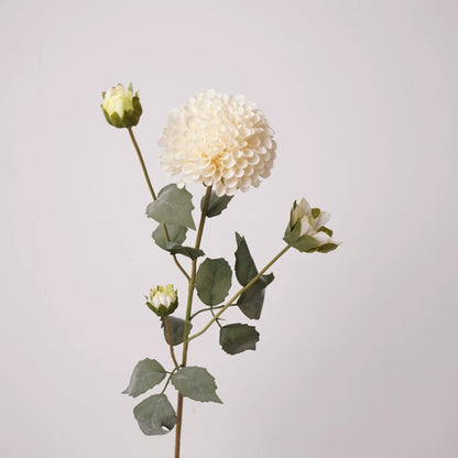 27" Artificial Pompon Chrysanthemum Stem