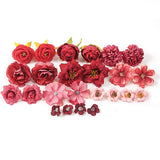 Load image into Gallery viewer, Assorted Silk Flower Heads DIY Material Kit