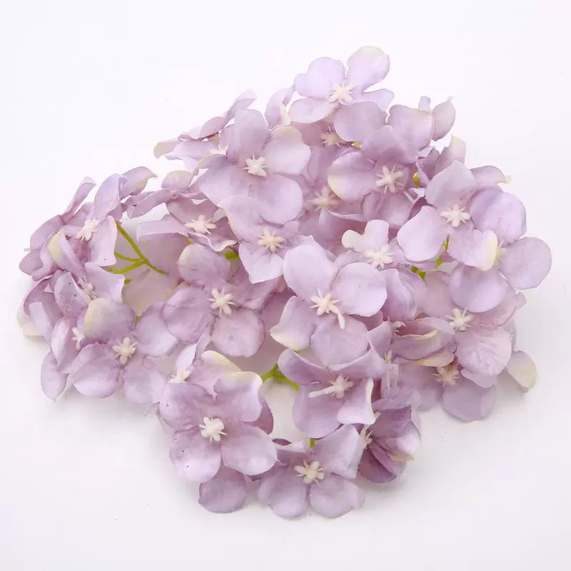 5cm Silk Hydrangea Flower Heads Pack 30