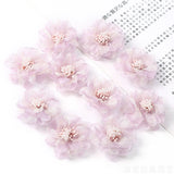 Load image into Gallery viewer, 4cm Organza Fabric Flower Heads Pack 30