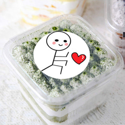 500pcs Cute Match Man Stickers for Valentine's Day