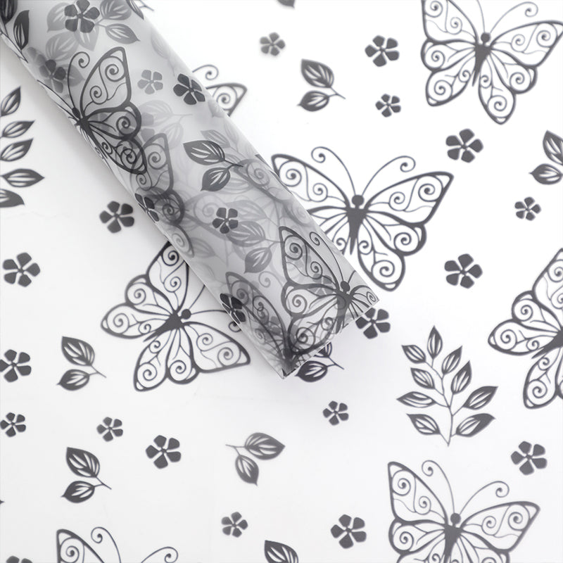 20pcs Frosted Butterfly Cellophane Wrap (58x58cm)