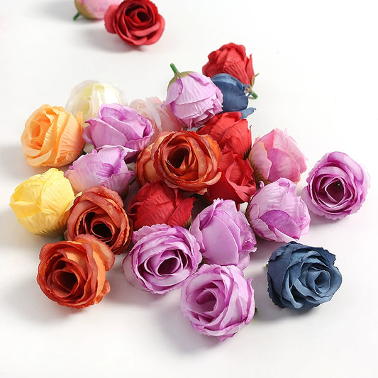 4cm Artificial Rose Flower Heads Pack 30