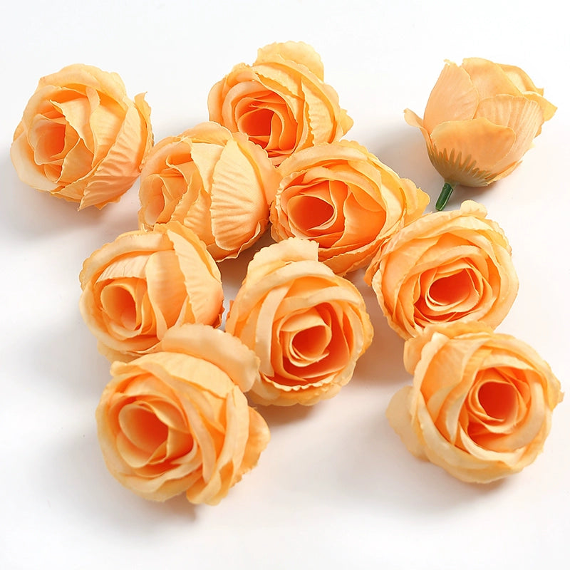 4cm Artificial Rose Flower Heads Pack 30