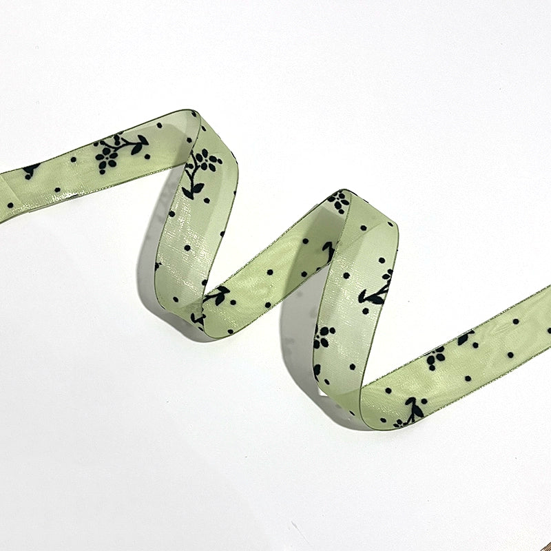 Springtime Soft Green Series Florists Ribbon