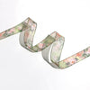 2.5cmx10Yd floral organza