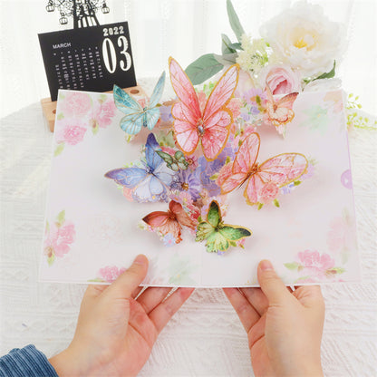 3D Butterfly Holiday Greeting Card