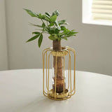 Load image into Gallery viewer, Sleek Metal Frame Test Tube Outline Vase
