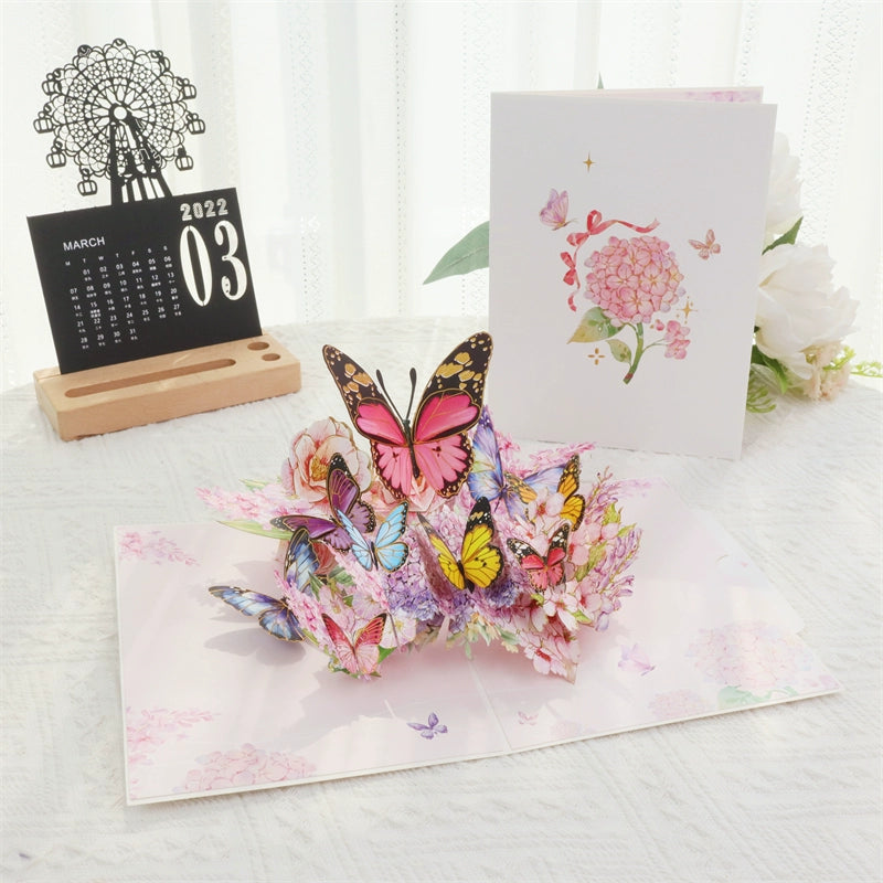 3D Butterfly Holiday Greeting Card