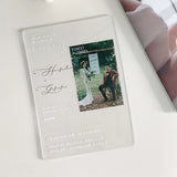 Load image into Gallery viewer, Custom Transparent Acrylic Wedding Invitation Card