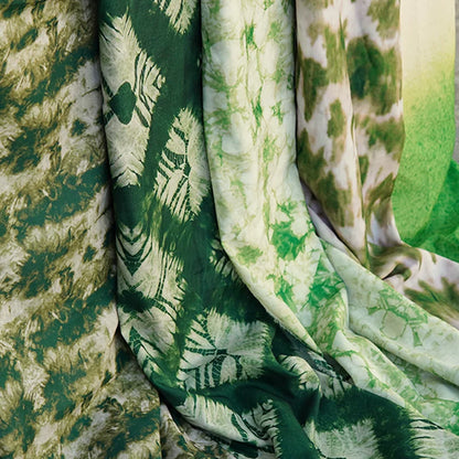 Green Gradient Tie-Dye Backdrop Draping Fabric