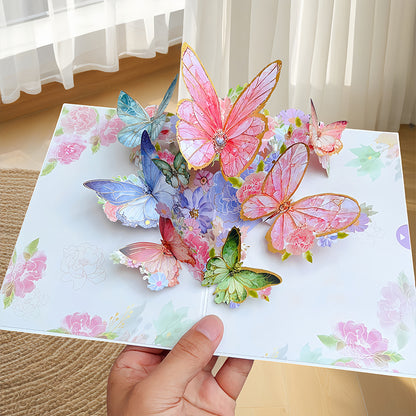 3D Butterfly Holiday Greeting Card