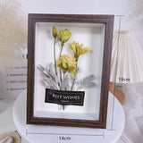 Load image into Gallery viewer, Real Dried Flower Photo Frame Stand (14x19cm)