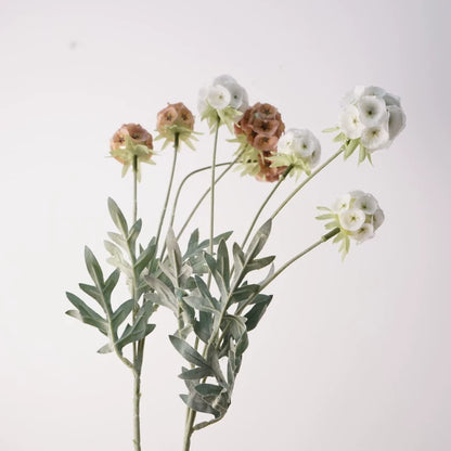 24" Artificial Scabiosa Starflower Pod Spray