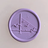 Load image into Gallery viewer, 30Pcs Lavender Purple Wax Seal Stickers