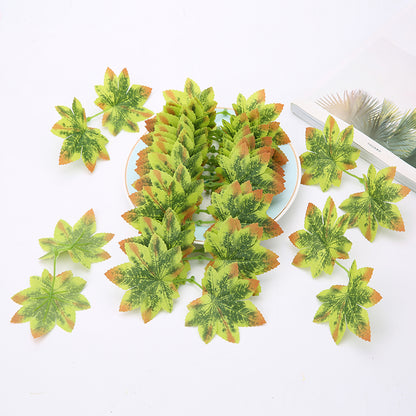 30pcs Artificial Autumn Leaves for Decoration