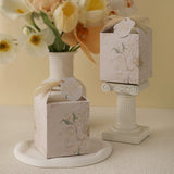 Load image into Gallery viewer, Floral Square Favour Box with Ribbon Set of 10