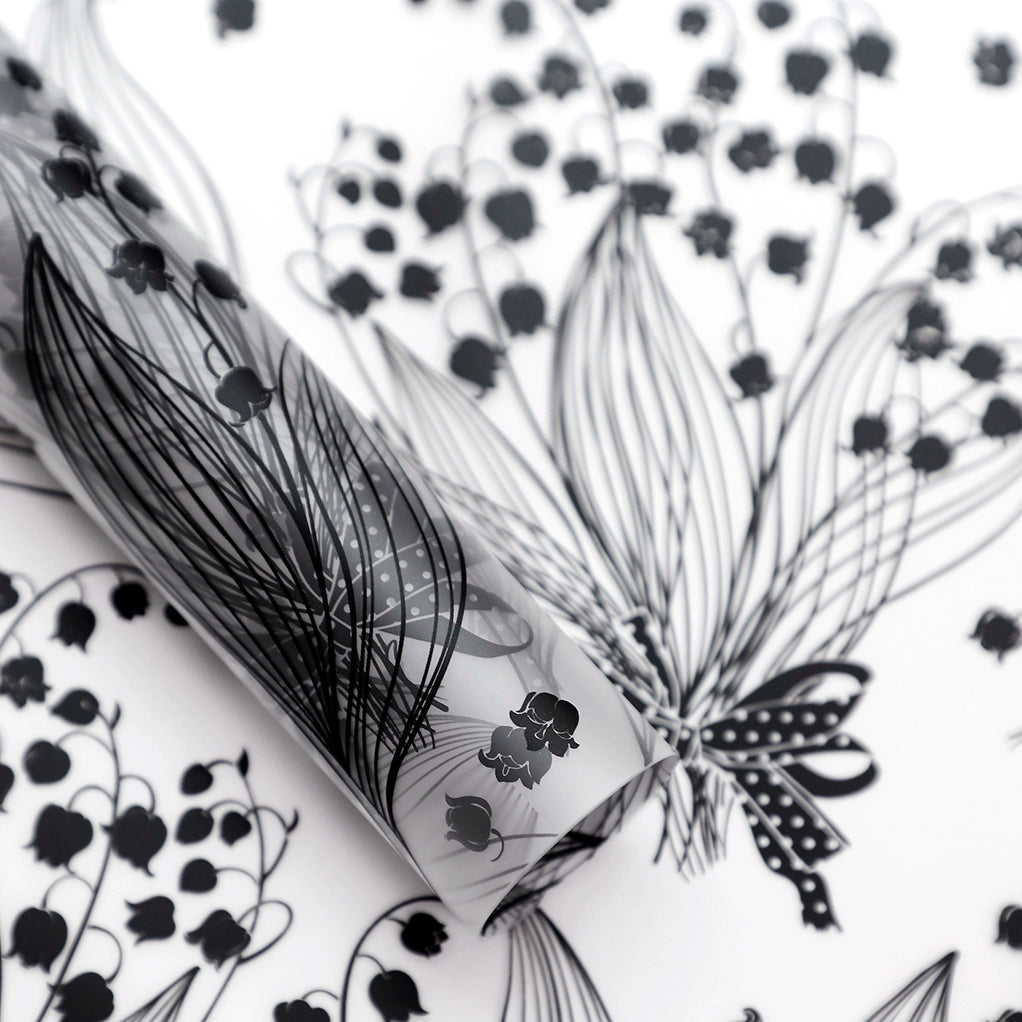 20pcs Frosted Floral Cellophane Wrap (58x58cm)