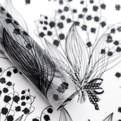 20pcs Frosted Floral Cellophane Wrap (58x58cm)