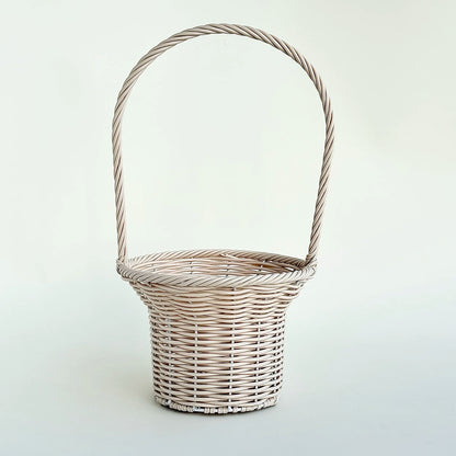 Panier en osier à main pour composition florale