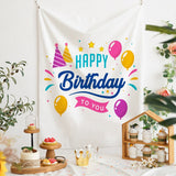 Load image into Gallery viewer, Happy Birthday Backdrop Banner (150Wx200Hcm)