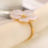 Load image into Gallery viewer, Delicate Metal Flower Napkin Rings (Set of 6)