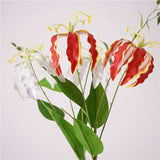 Load image into Gallery viewer, Real Touch Artificial Flame Lily Stem (74cm)