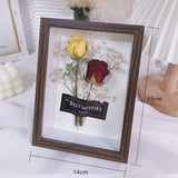 Load image into Gallery viewer, Real Dried Flower Photo Frame Stand (14x19cm)